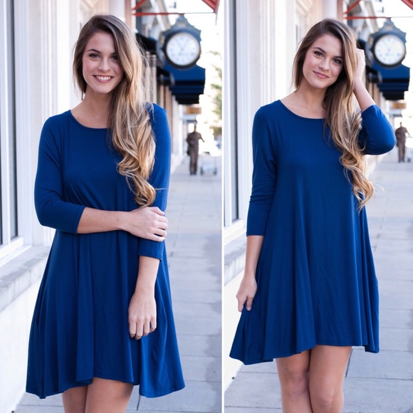 ❗️Last 2! {Plus} 1XL, 3XL Marsala Dress w/Pockets - Picture 4 of 4